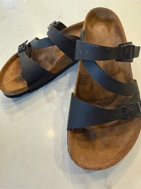 Birkenstock Black Crisscross Adjustable Sandals